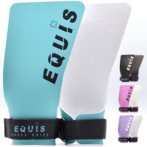EQUIS GOVICENS Calleras para Cross Training. Grips Cross Training. Protección para Gimnasia y Calistenia (Turquesa)