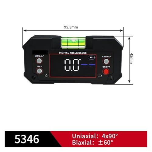 Buscador de ángulos digital con doble eje y base magnética miniatura 2