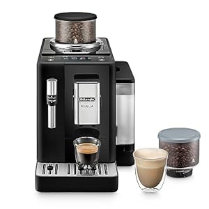 De’Longhi Rivelia - Perfetto Kaffeevollautomat mit Milchaufschäumer, 8 One-Touch-Getränke, Touch-Display, austauschbare Bohnenbehälter zum Wechseln der Kaffeebohnen, Schwarz (EXAM440.35.B)