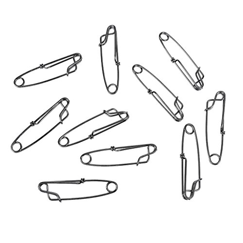 MagiDeal 30 Pezzi Longline Clip Snap Gancio