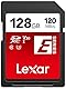 Lexar SD Karte 128 GB, SD Card 128GB SDXC UHS-I, bis zu 120 MB/s lesen, bis zu 45 MB/s Schreibgeschwindigkeit, U3, V30, C10, Full-HD und 4K UHD