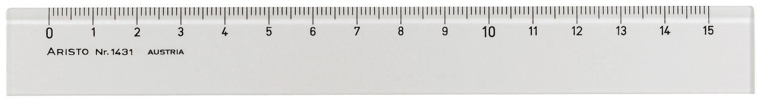 Ruler Plexiglas ® 15 cm Transparente