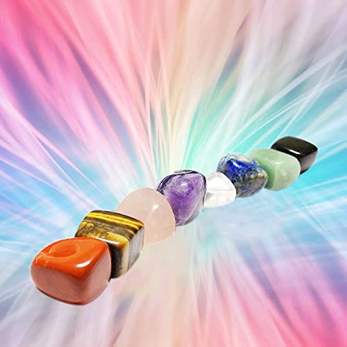 Bella Jade Healing Crystals for Use as 7 Chakra Stones, Worry Stones, Hot Spa Rock & Massage Stones for Grounding Balancing Soothing Meditation Reiki (Set of 8) - Image 5