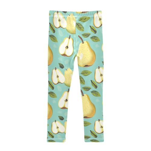 Pear Girls Leggings,Workout Leggings for Girls Toddler Athletic Legging Size for 3-10T2