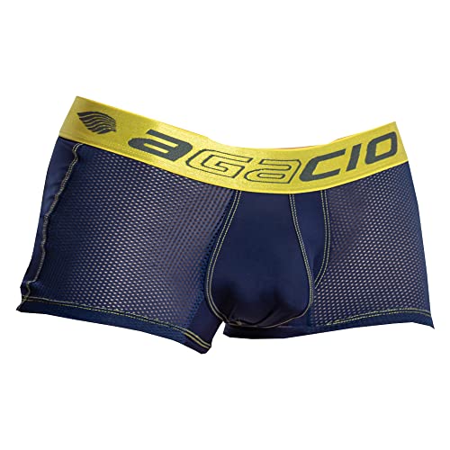 Mens Sexy Fishnet Sides Boxer Trunk Jockstrap Sporty G-String Pouch Enhancing Thong Comfy Trunk Bikini Brief Underwear