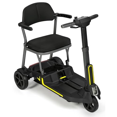 M3 20/32Miles Lightweight(30lbs) Mobility Scooter for Adults & Seniors - 33" Turning Radius 3-Wheel Foldable Mobility Scooter with Dual Airline Approv