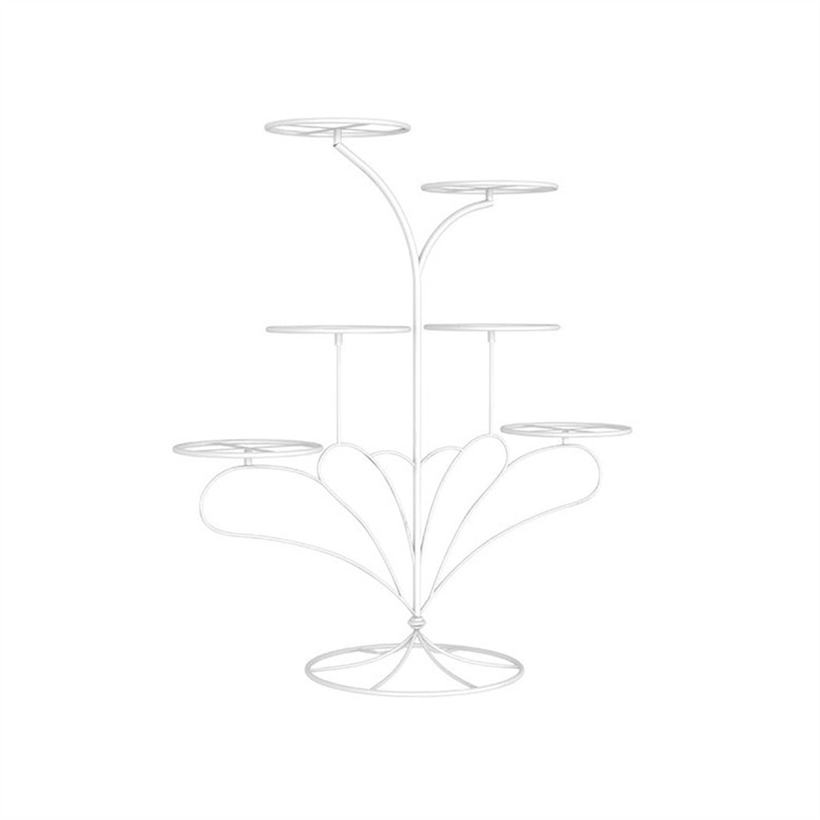Bx9rE7tK3g Cake Stand Iron Dessert 6-story Large Capacity Cake Rack Display Wedding Decoration Cake Display Stand(White)