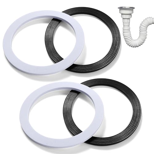 Lyeteung 4 Pièces 110mm Joints Toriques pour Évier, Évier Joint Torique, Joint de Rechange pour Bonde D'évier, pour 110mm Bonde D'évier