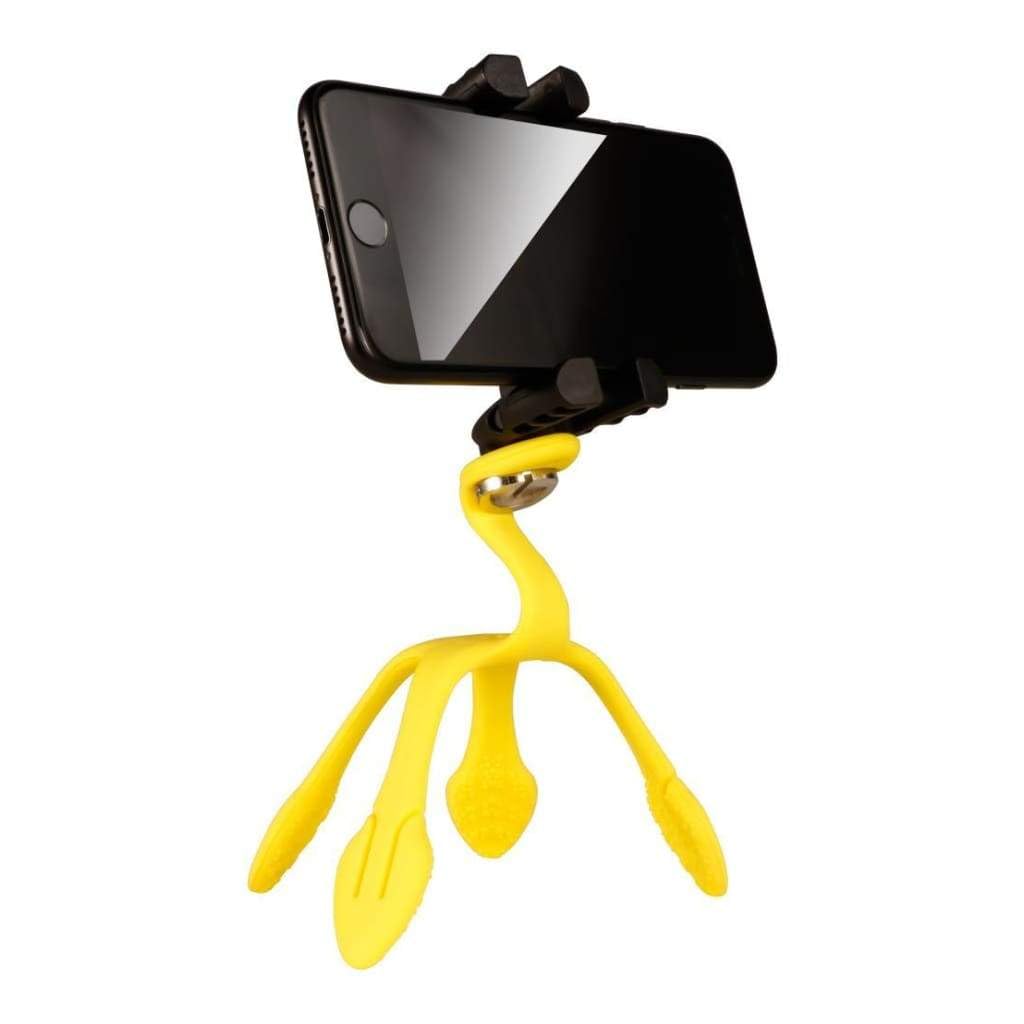 Allsop Gekkopod Smartphone Tripod Mount – Portable and Flexible Mount That can be Set, Wrapped, Hung and Clung Practically Anywhere - Compatible with All Smartphones (Yellow) 32044