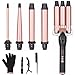 UNOBEY Lockenstab 5 in 1, Lockenstäbe 3 Fässer Welleneisen Set mit...