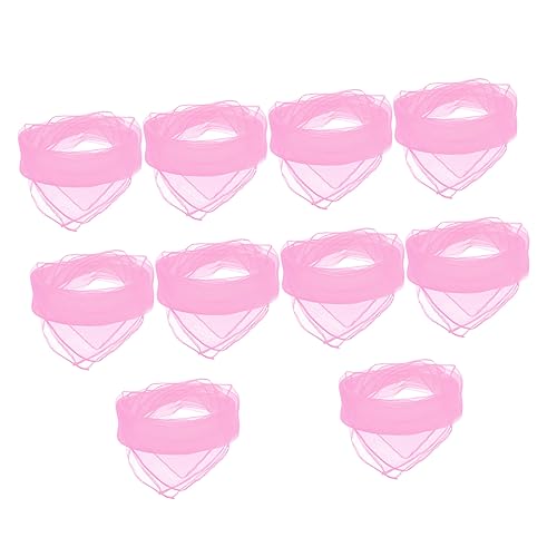 BESPORTBLE Children's Dance Scarves Square Silk Fan 10pcs Silky Scarves Sunscreen Windproof Fashion Accessory for Boys and Girls