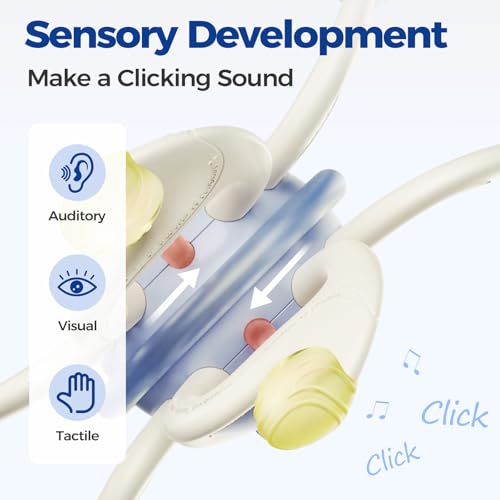Image of Teething Toys for Babies 0-6 Months, Soft Sensory Teether Ball, Montessori | BPA-Free Silicone Teether with Rotating Design Supports Chewing, Grasping Skills & Sensory Development During Teething Stage