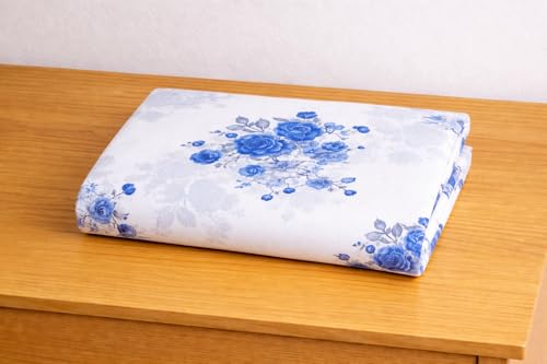 Image of DECORUM Glace Cotton Single Bedsheet with 1 Pillow Cover | Soft, Durable, Lightweight & Skin-Friendly Fabric| Suitable for Single /Diwan Bed Size