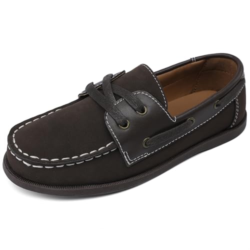 Image of HOMEHOT Boys Dress Shoes Slip on Boys Loafers Causal Lace up (Toddler /Little Kid /Big Kid)