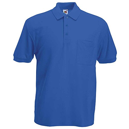 Price comparison product image Fruit of the Loom Pique Pocket Polo Shirts Mens