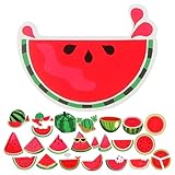 NUOBESTY 50個入り夏の西瓜ステッカー バラエティ豊かなデザイン 防水デカール パーティーデコレーションに おしゃれなフルーツ装飾 西瓜テー