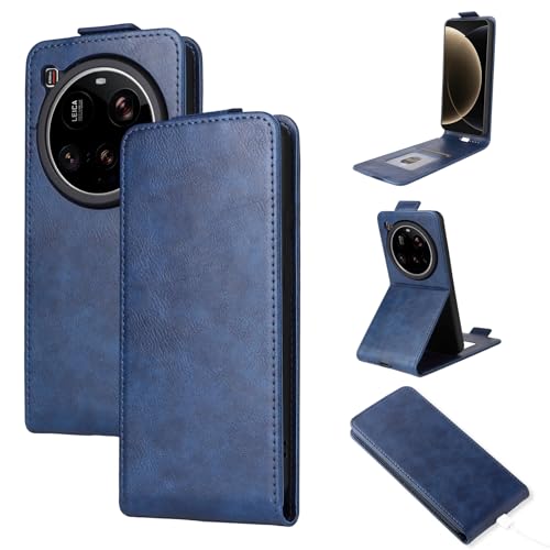 Étui Xiaomi 15 Ultra 5G bleu, la coque idéale pour vos déplacements de style vintage