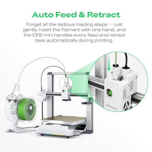 Image of Creality SPARKX i7 Autofill 3D Printer, Auto Filament Load and Refill 500mm /s High Speed Auto-Leveling AI Photo to 3D Printing RGB Light 95% Pre-Assemble Low Noise 260x260x255 mm