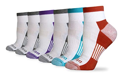 Image of Dickies Women's 6 Pairs Dritech Quarter Socks