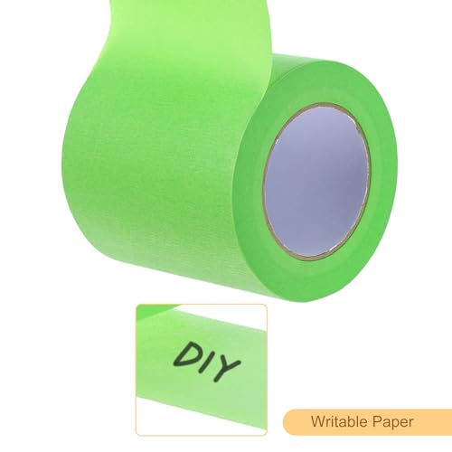 Image of Masking Tape Green Painters Tape Paper Tape [for Crafts DIY Walls Painting Packing Automotive Home Decoration Teaching]- 5 Inch x 60 Yards /1 Roll