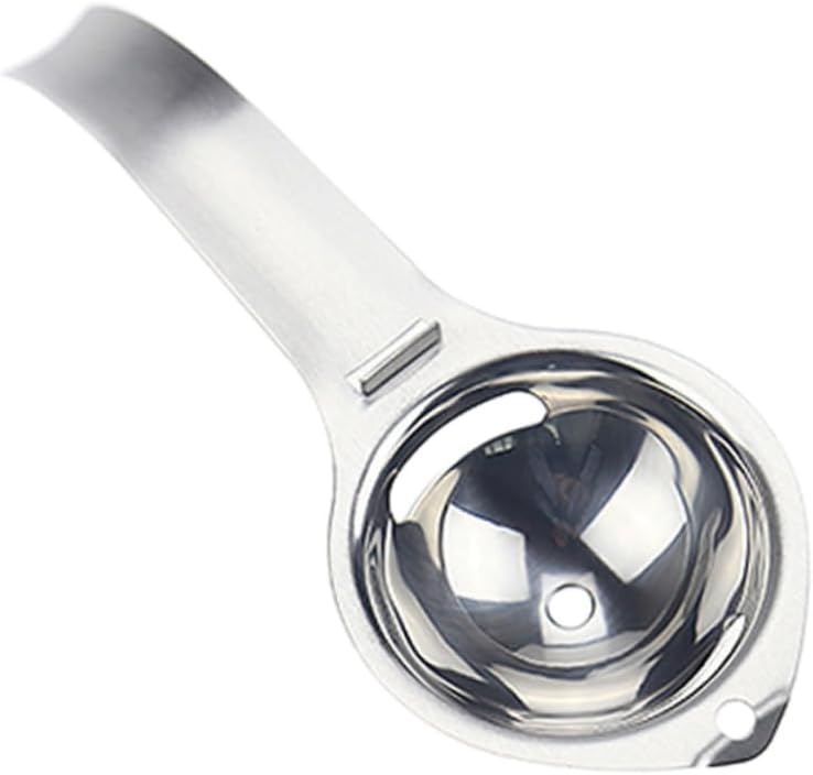 Stainless Steel Egg Yolk Separator Non Stick White Egg Separator Cooking Tool for Baking and Kitchen Use Easy to Clean with Smooth Mirror Polished Surface