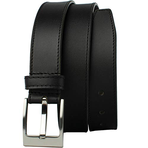 Square Wide Pin Belt - Full Grain Leather Belt with Certified Nickel Free Buckle