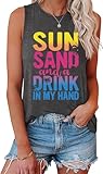 IRISGOD Womens Tank Tops Loose Fit Summer Cute Graphic Sleeveless Shirts Workout Basic Tunic