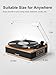 Vinyl Record Player with Built-in Speakers Bluetooth Record Player Support Bluetooth in & Out High Fidelity 3-Speed Turntable with AT-3600L Magnetic Cartridge Support RCA Output Auto Stop Walnut
