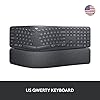 Logitech Ergo K860 Wireless Ergonomic Keyboard & Lift Vertical Ergonomic Mouse, Wireless, Bluetooth or Logi Bolt USB Receiver, Quiet clicks, 4 Buttons - Graphite #2