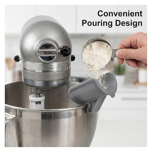 Compatible with KitchenAid Stand Mixer Bowl Accessory Holder Easy Pour Ingredient Funnel Makes Adding Ingredients While Mixing Easier