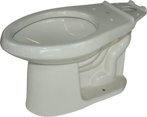 GERBER PLUMBING GAV2186225 2473764 Avalanche Siphon Jet Toilet Bowl, Elongated, 1.6 Gpf/1.28 Gpf