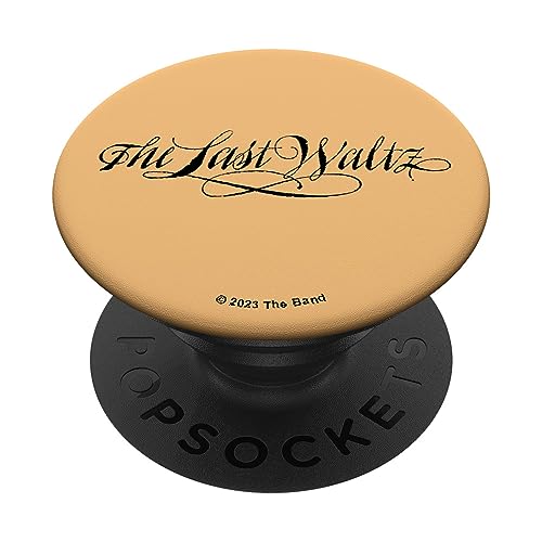 The Band The Last Waltz Script Logo PopSockets Swappable PopGrip, Black