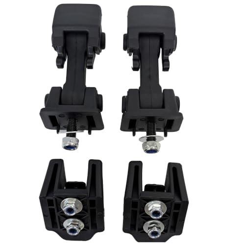 Image of 1 Pair Hood Latch Compatible with Jeep Wrangler JK JKU 2007 2008 2009 2010 2011 2012 2013 2014 2015 2016 2017 with Bracket 55395653AF Hood Catch
