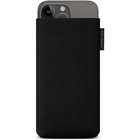Adore June Classic Recycled Negro Funda Compatible con iPhone 14 Pro MAX y iPhone 14 Plus Cover