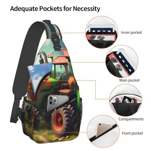 Mochila Urbana Crossbody Negro Ligera para Adultos miniatura 4
