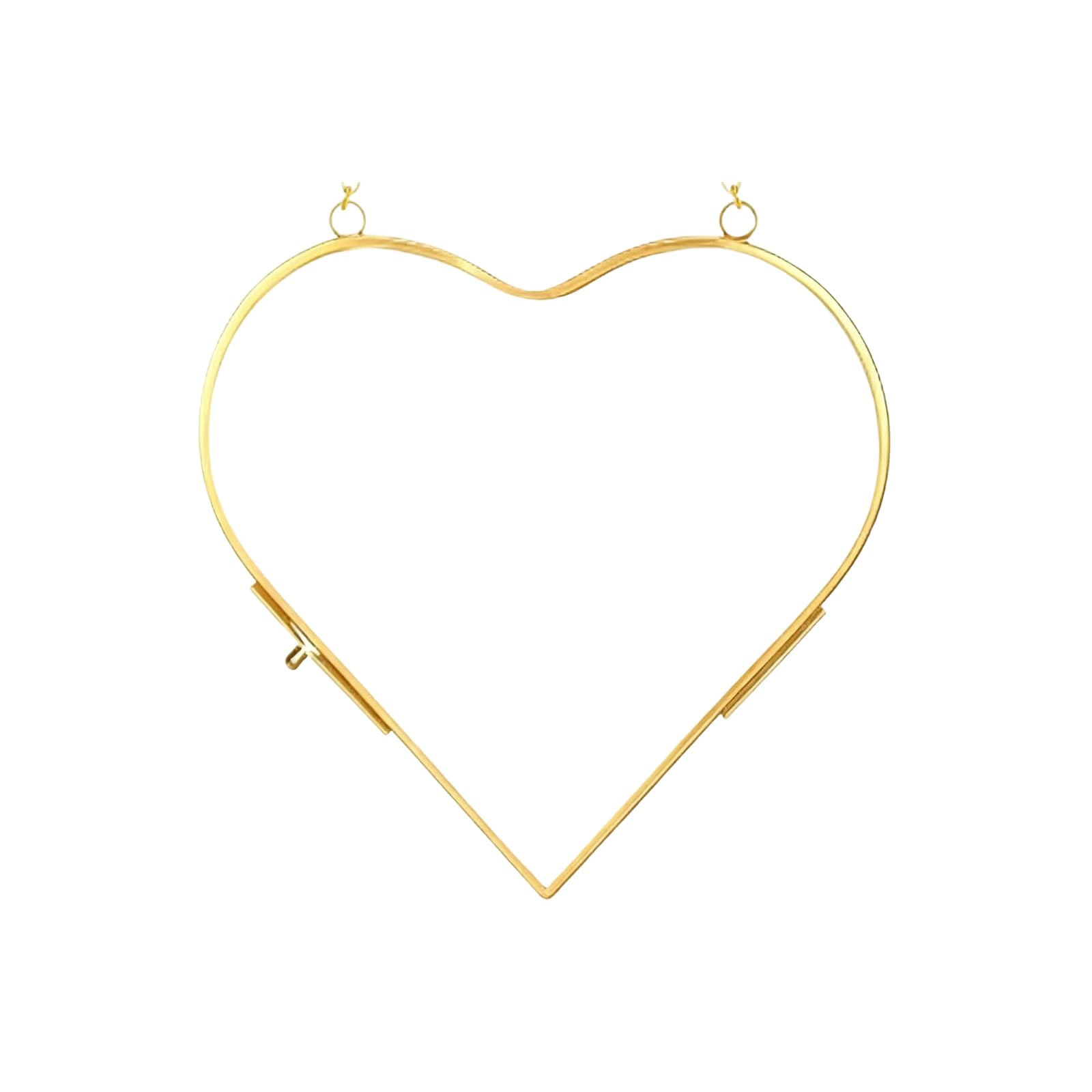 Tizuqe Glass Pressed Flower Frame Tabletop Hanging with Metal Chain for Gallery Artwork Glass Pressed Flower Frames Wall Hanging Photo Frame