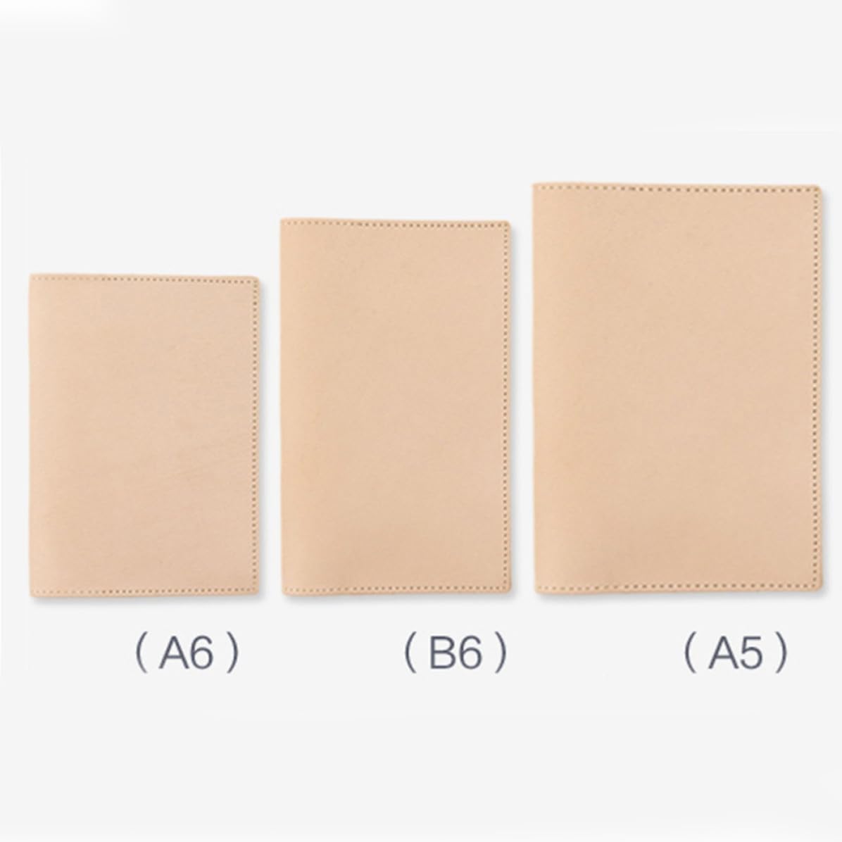 ibasenice Funda de Cuero Cubierta Protectora de Diario para Cuaderno A5 Beige, Porta Bolígrafo y Ranuras y Escuela, Negocios Viajeros