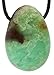 Lebensquelle Plus Chrysopras Tropfenanhänger | Gebohrter Trommelstein Anhänger mit Baumwollband | Hochwertiger Edelsteinanhänger Ein Leben günstig Kaufen-Lebensquelle Plus Chrysopras Tropfenanhänger | Gebohrter Trommelstein Anhänger mit Baumwollband | Hochwertiger Edelsteinanhänger