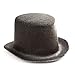 Black Top Hat - Felt - 5.125 x 4.5 x 2.5 inches