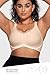Vertvie Wireless Bras for Women No Underwire Supportive Mesh Crossover Bra Seamless Push Up Full Coverage Everyday Bralettes(Nude,Medium)