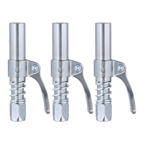 [COMPATIBILITÀ VERSATILE] Si collega facilmente alla maggior parte degli ingrassatori standard senza sostituzioni frequenti. Questo raccordo con bloccaggio per ingrassatore a batteria è compatibile con tutte le pistole per grasso con filettatura NPT da 1/8