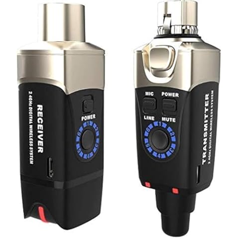 Xvive U3 XLR Microphone Wireless System 2.4GHz Wireless XLR Transmitter and Receiver for Dynamic Microphone, Audio Mixer, PA System Cover