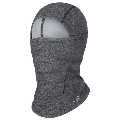 Bassdash cagoule polaire hiver ski, tour de cou, gris foncé