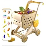 【2025新開発】おままごとカート ショッピングカート 子供用 お買い物カート おかいものごっこ キッズ 幼稚園 保育園 早期教育 お店屋さんごっこ 男の子 女の子 クリスマス お歳暮・入園祝い 誕生日プレゼント (黄色のカート15個セット)