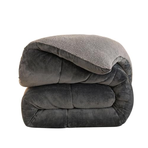 Edredón de cordero reversible para noches de invierno en el dormitorio principal acogedor 2