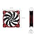 immagine 4ARCTIC BioniX F120 - 120 mm Ventola da Gioco PWM PST, PWM Sharing Technology, Regolatore RPM in Sincrono, Ventilazione 200-1800 RPM, 0,5 Sone - Rosso