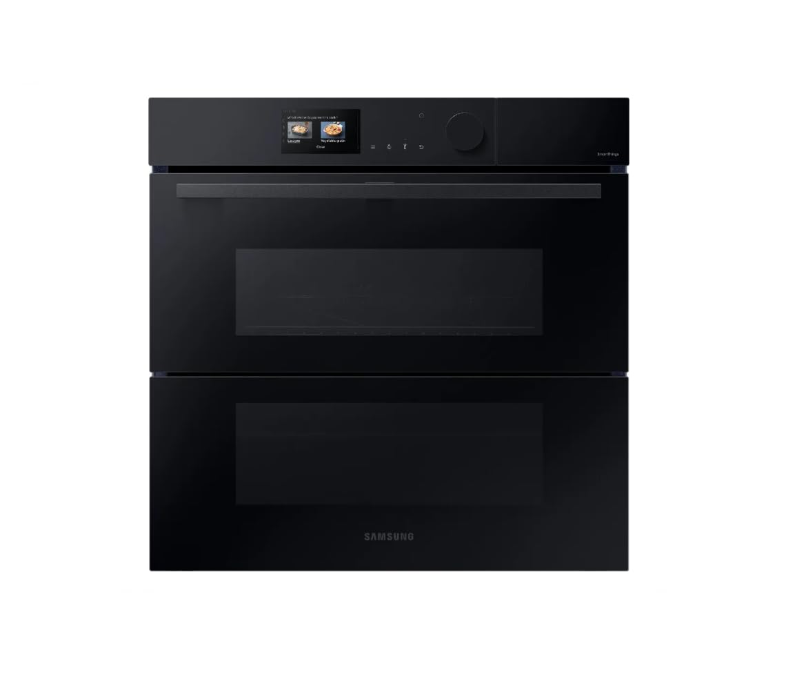 Samsung NV7B6799JBK Forno Combinato A Vapore, Serie 6, Dual Cook, 60 Cm, 76 Litri, Pirolitico, Nero, Wifi, Classe Energetica A+