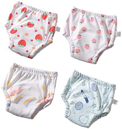 4 Packs Potty Training Pants Reusable Morbuy Toddler Kids Soft - View #2