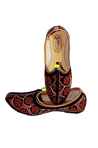 Shadegarnet Enterprises Punjabi Jutti Men Leather, Men's Ethnic Footwear Perfect for Men's Casual, Ethnic Wear DXYM-7910