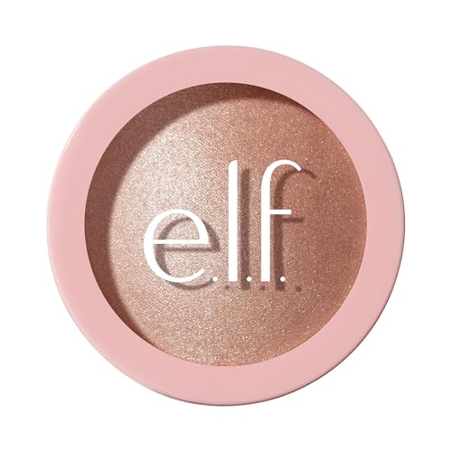 e.l.f. Halo Glow Silky Powder Highlighter, Long-Lasting Luminous Face Finish, Cake-Resistant With...